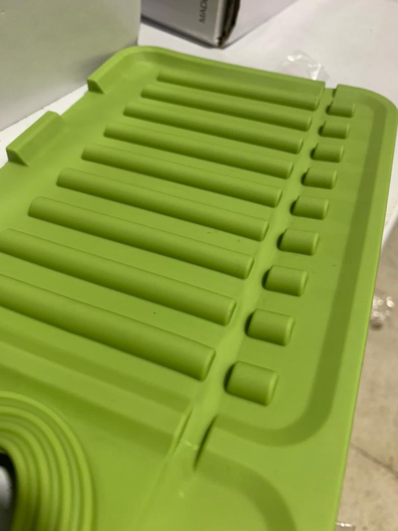 Pack Tapis de drainage avec pare-éclaboussures en silicone pour évier de cuisine