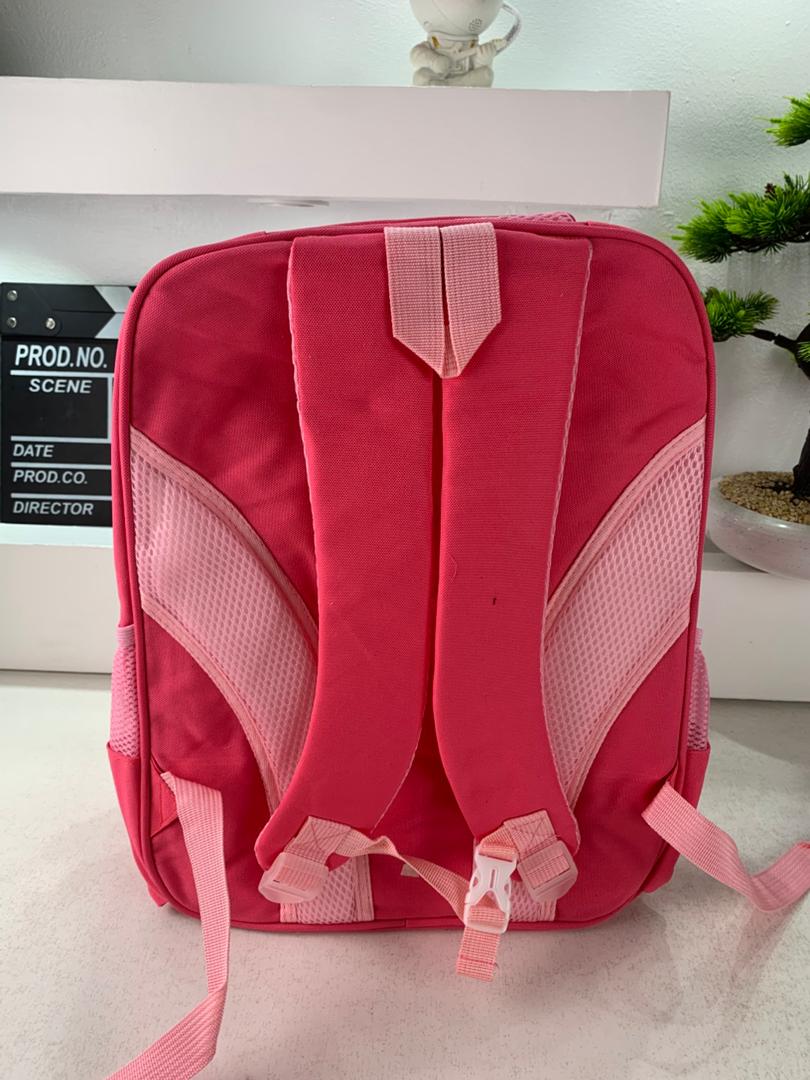 Sac à Dos Enfant Space Design Ludique Multi-Poches Rose – حقيبة مدرسية للأطفال لون وردي