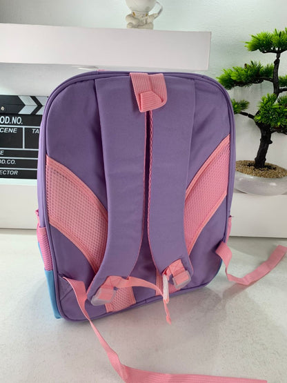 Sac à Dos Enfant Space Design Ludique Multi-Poches Mauve – حقيبة مدرسية للأطفال لون بنفسجي