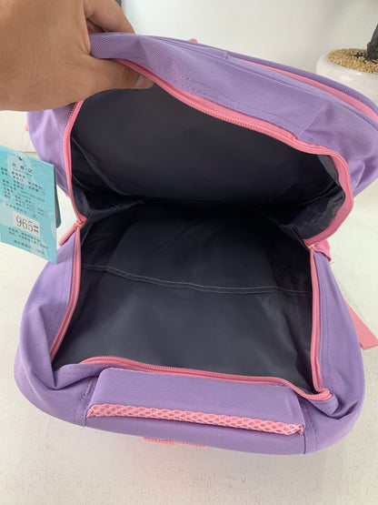Sac à Dos Enfant Space Design Ludique Multi-Poches Mauve – حقيبة مدرسية للأطفال لون بنفسجي