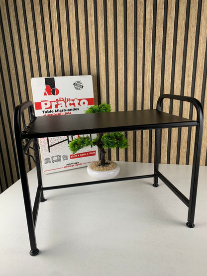 Support pour four à micro-ondes et étagère de rangement 2 étages – منظم أغراض وحامل ميكروويف