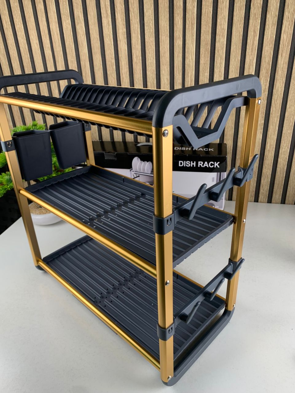 Egouttoir à Vaisselle en Aluminium de Haute Qualité 3 étages SX-841 – منظم أواني الغسيل