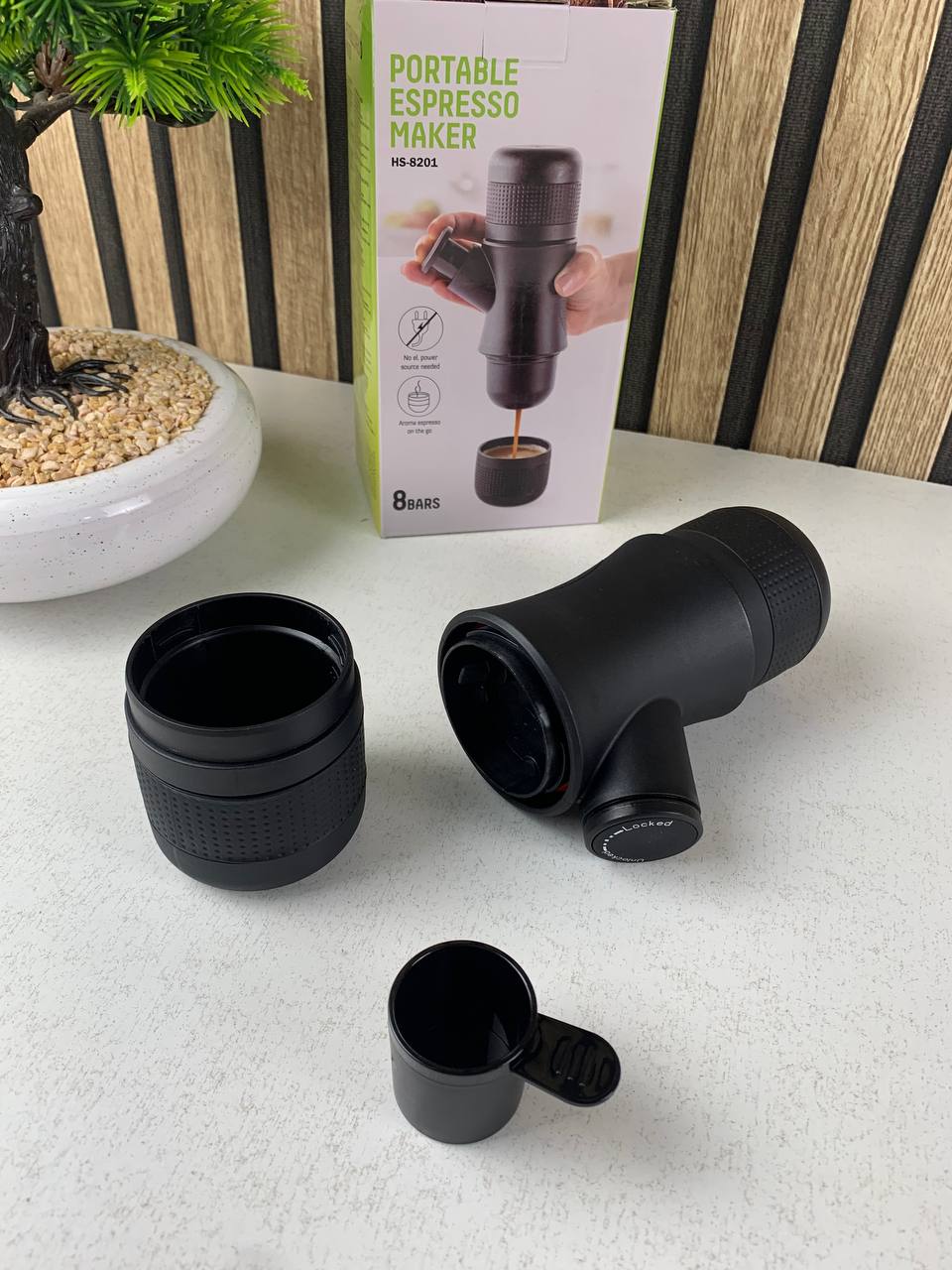 Machine à expresso portable idéale pour le déplacement et et les activités de plein air – ماكينة صنع القهوة محمولة
