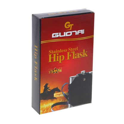 Flasque Métallique Portable 1800ml en Acier Inoxydable 18/8 avec Étui en Cuir pour Activités Extérieures