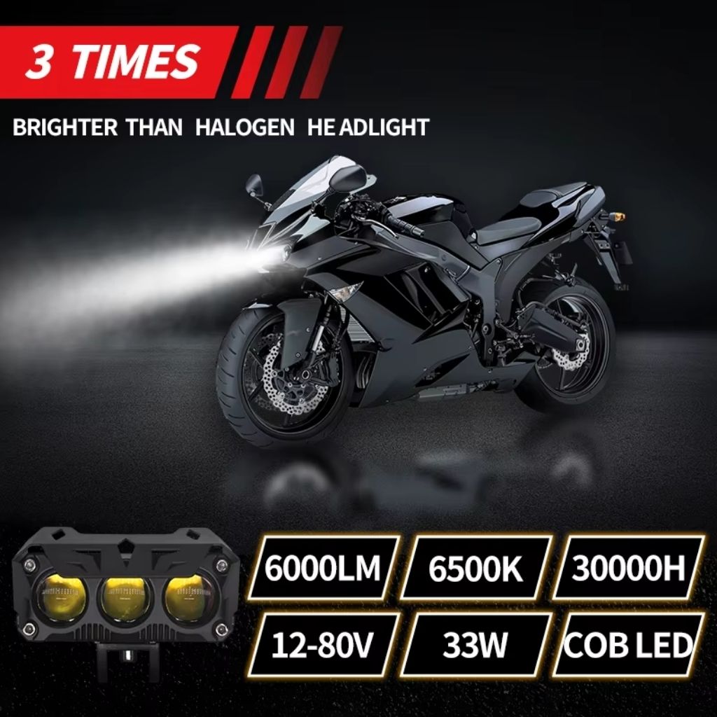 Projecteurs LED 200W pour Moto – مصابيح للدراجات النارية