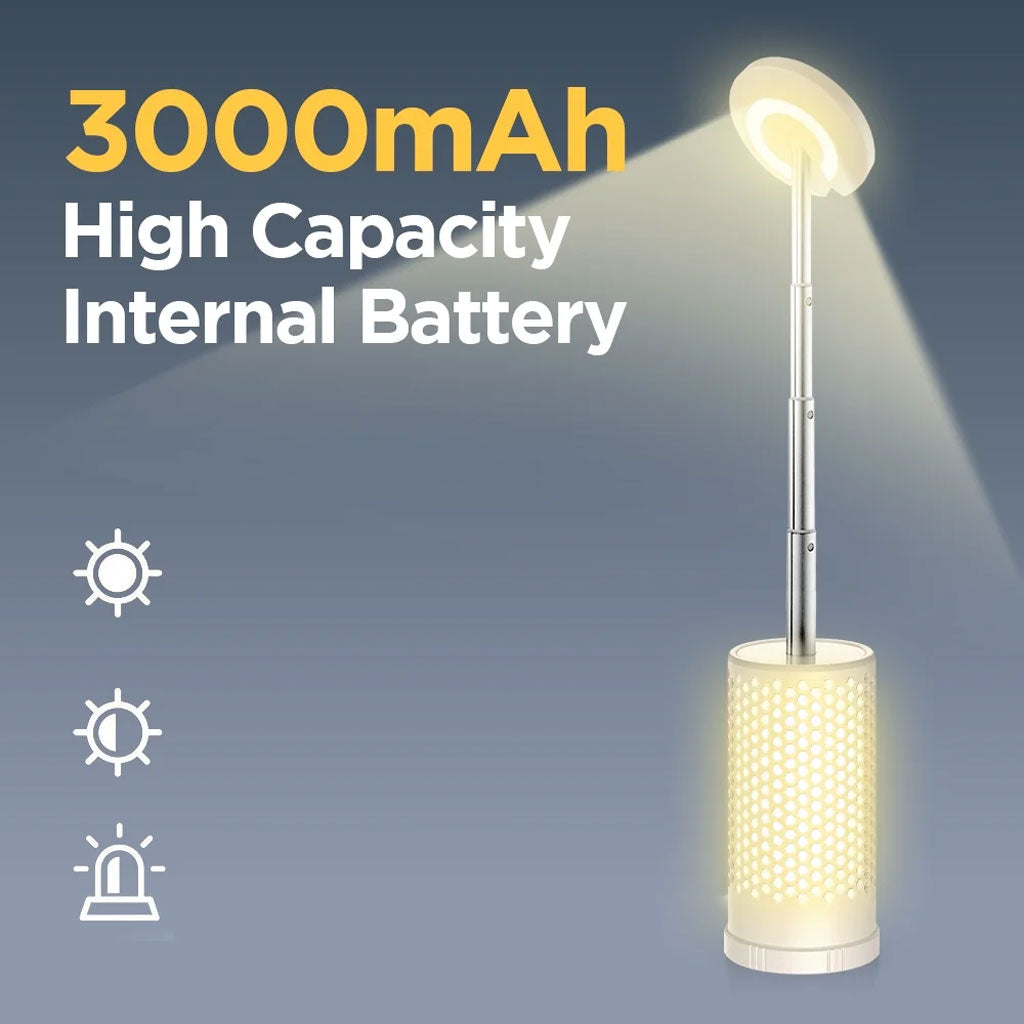 Lampe de camping design en nid d’abeille avec 3 couleurs variable rechargeable