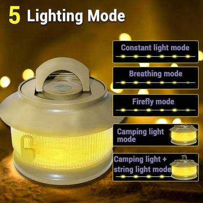 Guirlande lumineuse à rangement rapide pour camping 20m – مصباح تخييم 20 متر