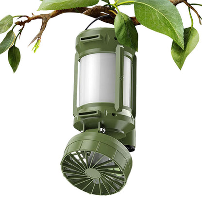 Lanterne de camping LED Rechargeable avec Ventilateur et 4 modes d’éclairage – مصباح ومروحة محمولة