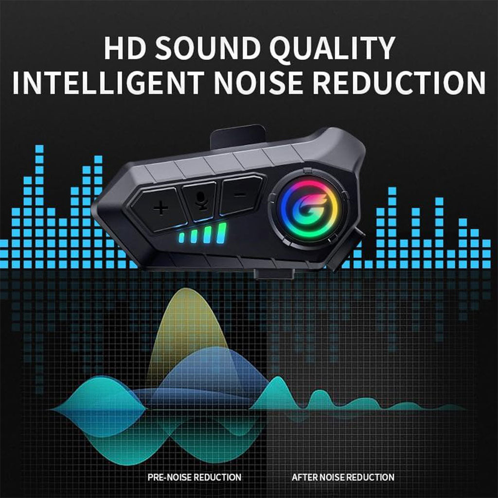 Microphone Casque Moto Sans Fil CL8 Bluetooth 5.3 avec Réduction Intelligente du Bruit – ميكروفون لاسلكي لسائقي الدراجات النارية