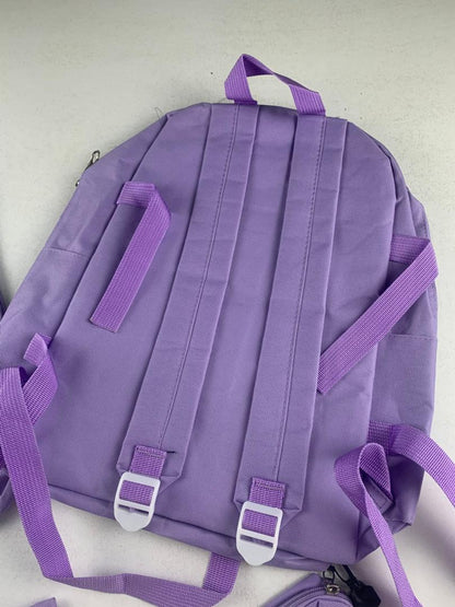 Ensemble de sacs d’école Kawai pour adolescents 4Pcs CLBD V1 Mauve – محفظة 4 قطع كاواي بنفسجي