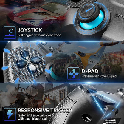 Manette de jeu sans fil 2.4G Compatible avec Android TV Box, Steam, PC, TVBOX, PS3 – يد تحكم لاسلكية
