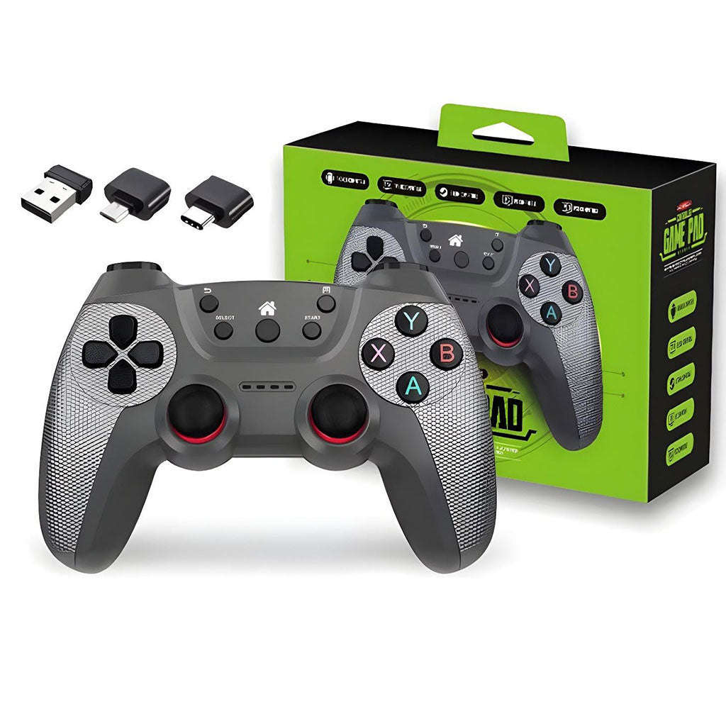 Manette de jeu sans fil 2.4G Compatible avec Android TV Box, Steam, PC, TVBOX, PS3 – يد تحكم لاسلكية تنزوت