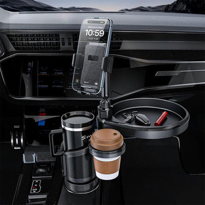 Plateau extensible 4 en 1 avec support de téléphone pour voiture – حامل أغراض ومشروبات في السيارة