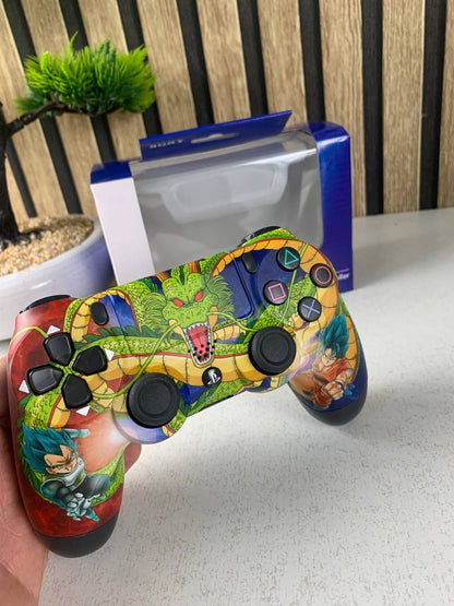 SONY DualShock Manette PS4 Sans Fil, Batterie Rechargeable (High Copy) – Edition Dragon Ball Z