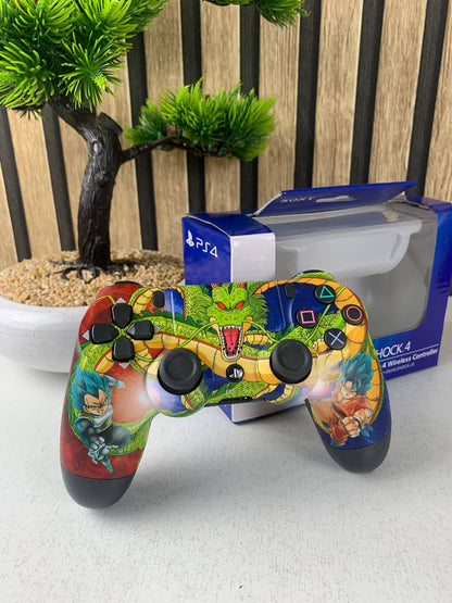 SONY DualShock Manette PS4 Sans Fil, Batterie Rechargeable (High Copy) – Edition Dragon Ball Z