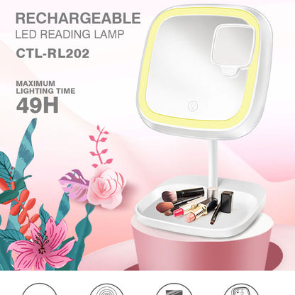 Lontor Lampe Miroir De Maquillage Avec Eclairage Rechargeable