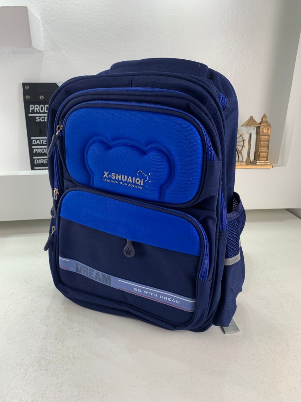 Sac à Dos Scolaire Orthopédique pour Enfants X-SHUAIQI Bleu – محفظة مدرسية للأطفال أزرق