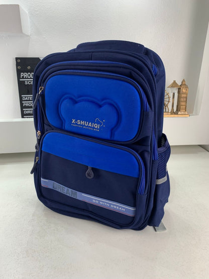 Sac à Dos Scolaire Orthopédique pour Enfants X-SHUAIQI Bleu – محفظة مدرسية للأطفال أزرق