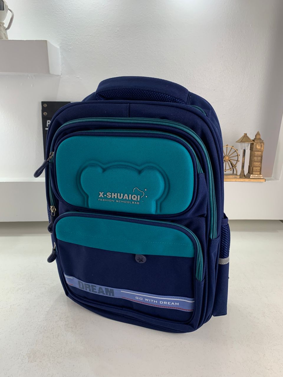 Sac à Dos Scolaire Orthopédique pour Enfants X-SHUAIQI Bleu Ciel – محفظة مدرسية للأطفال أزرق فاتح