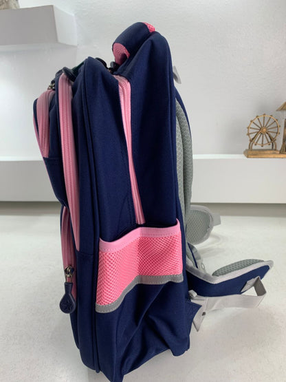 Sac à Dos Scolaire Orthopédique pour Enfants X-SHUAIQI Rose et Bleu – محفظة مدرسية للأطفال وردي وأزرق