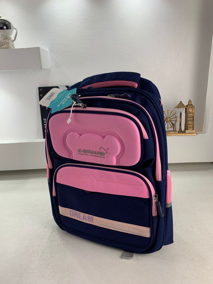 Sac à Dos Scolaire Orthopédique pour Enfants X-SHUAIQI Rose et Bleu – محفظة مدرسية للأطفال وردي وأزرق