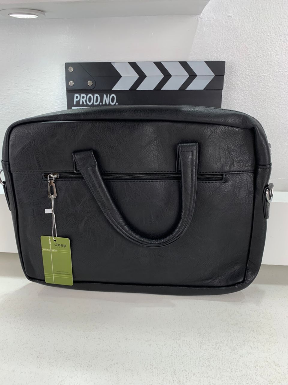 Cartable Homme en Simili Cuir Design Élégant Jeep 180551-6 Noir – حقيبة جلدية لون أسود