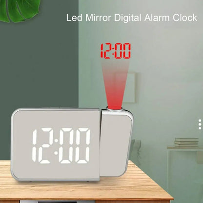 Réveil numérique intelligent avec projecteur 180° TempéRature USB , Snooze DS-8590L