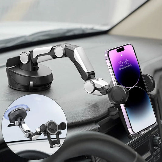 Support Téléphone Voiture 360° Ventouse & Bras Réglable – حامل هاتف في السيارة تنزوت