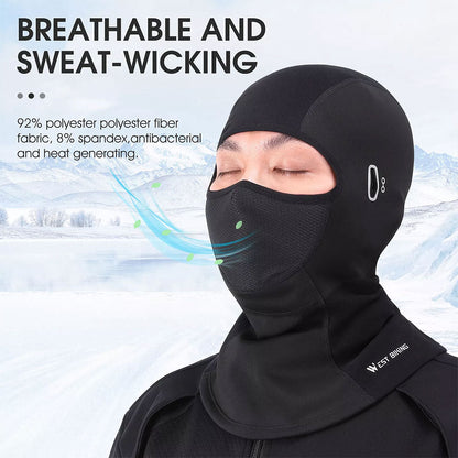 Cagoule Moto d’hiver Professionnel Tissue de Haute Qualité avec Emplacement pour Lunettes – قناع شتوي للدرجات النارية