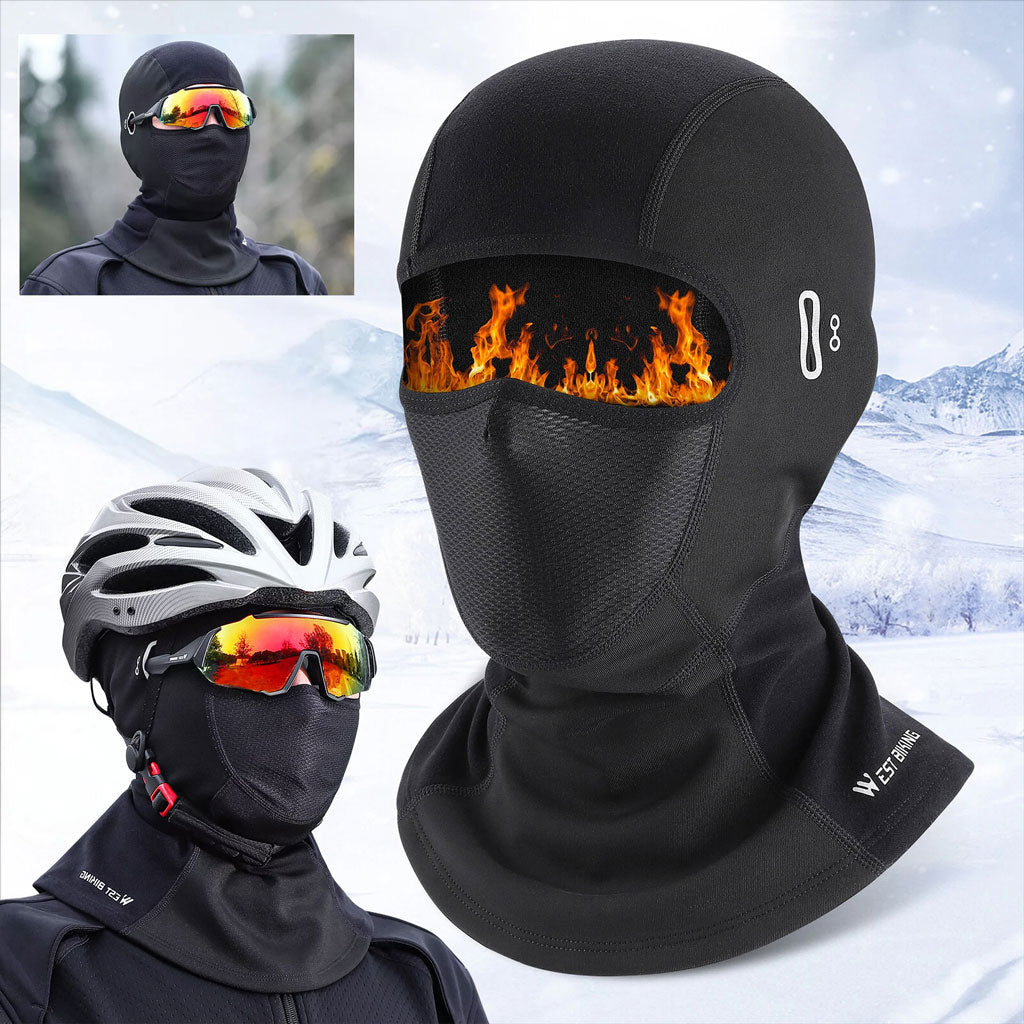 Cagoule Moto d’hiver Professionnel Tissue de Haute Qualité avec Emplacement pour Lunettes – قناع شتوي للدرجات النارية - تنزوت