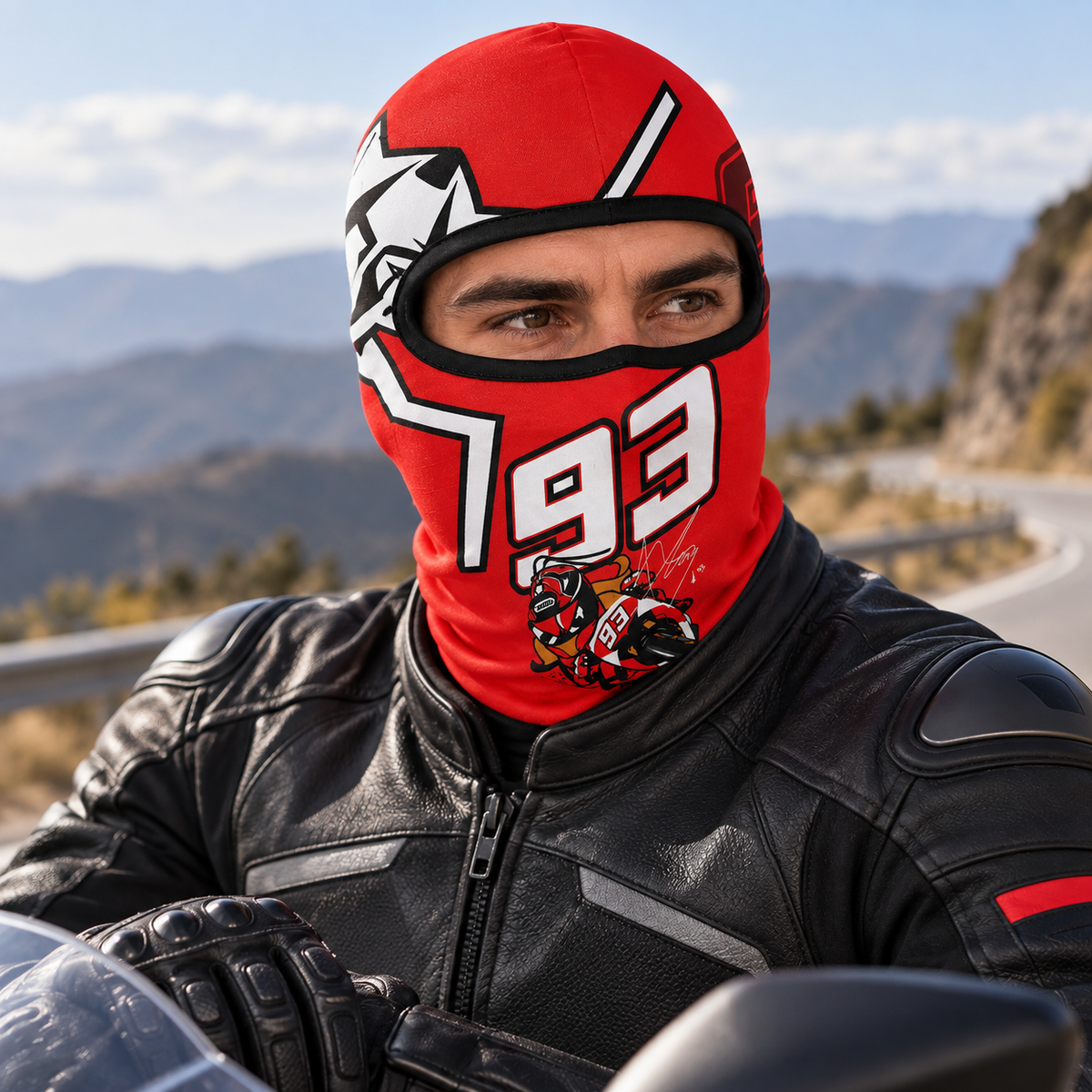Cagoule Moto Thermique Balaclava Marquez 93 - قناع واقي وجه كامل حراري للدراجات النارية