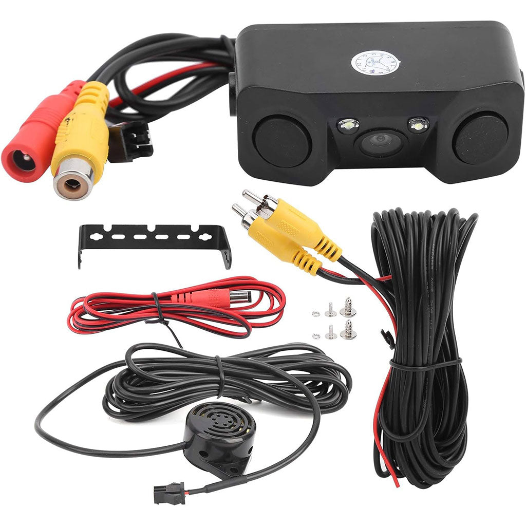Kit de caméra de recule avec double capteur de de stationnement – كاميرة خلفية مع رادارات خلفية