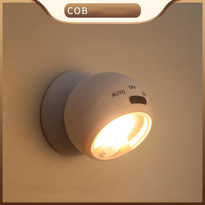 Pack 2 Lampe COB à détecteur de mouvement portable à 360 °