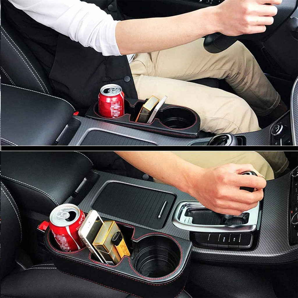 Organisateur de remplissage d’espace de voiture avec porte-gobelet