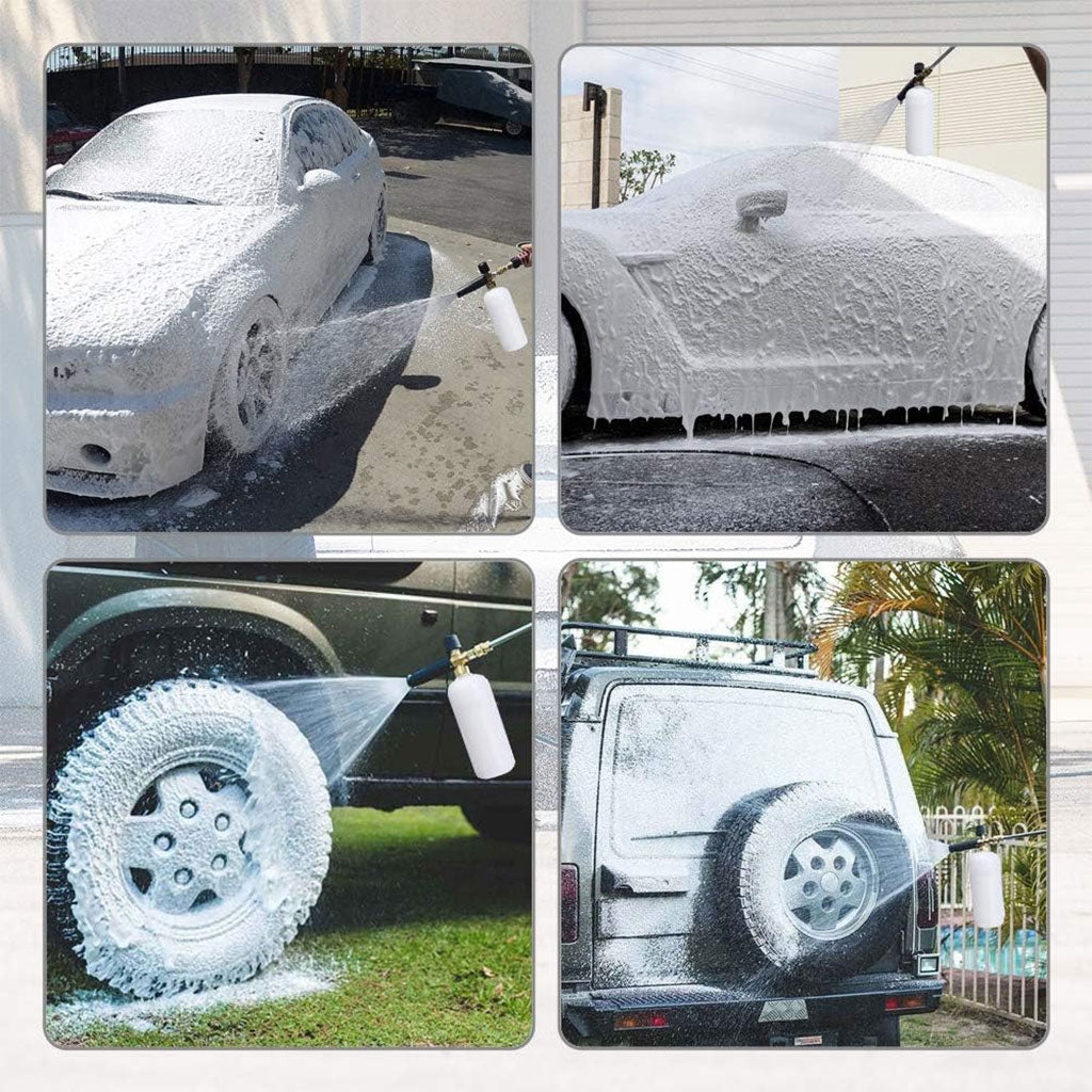 Kit de Lavage Auto Ultime Haute Pression avec Pistolet à Mousse et 5 Buses de Lavage – طقم غسل السيارات