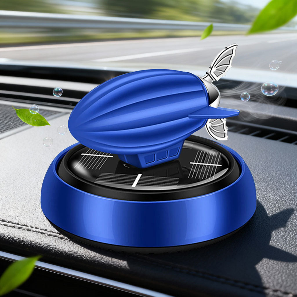 Dirigeable Désodorisant solaire en alliage pour voiture – معطر هواء للسيارة يعمل بالطاقة الشمسية على شكل منطاد - تنزوت