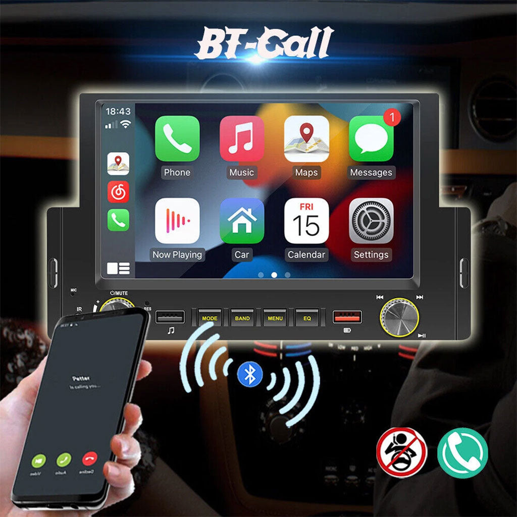 Autoradio à écran tactile avec Apple CarPlayer Android Auto et GPS Intégré – جهاز راديو للسيارة
