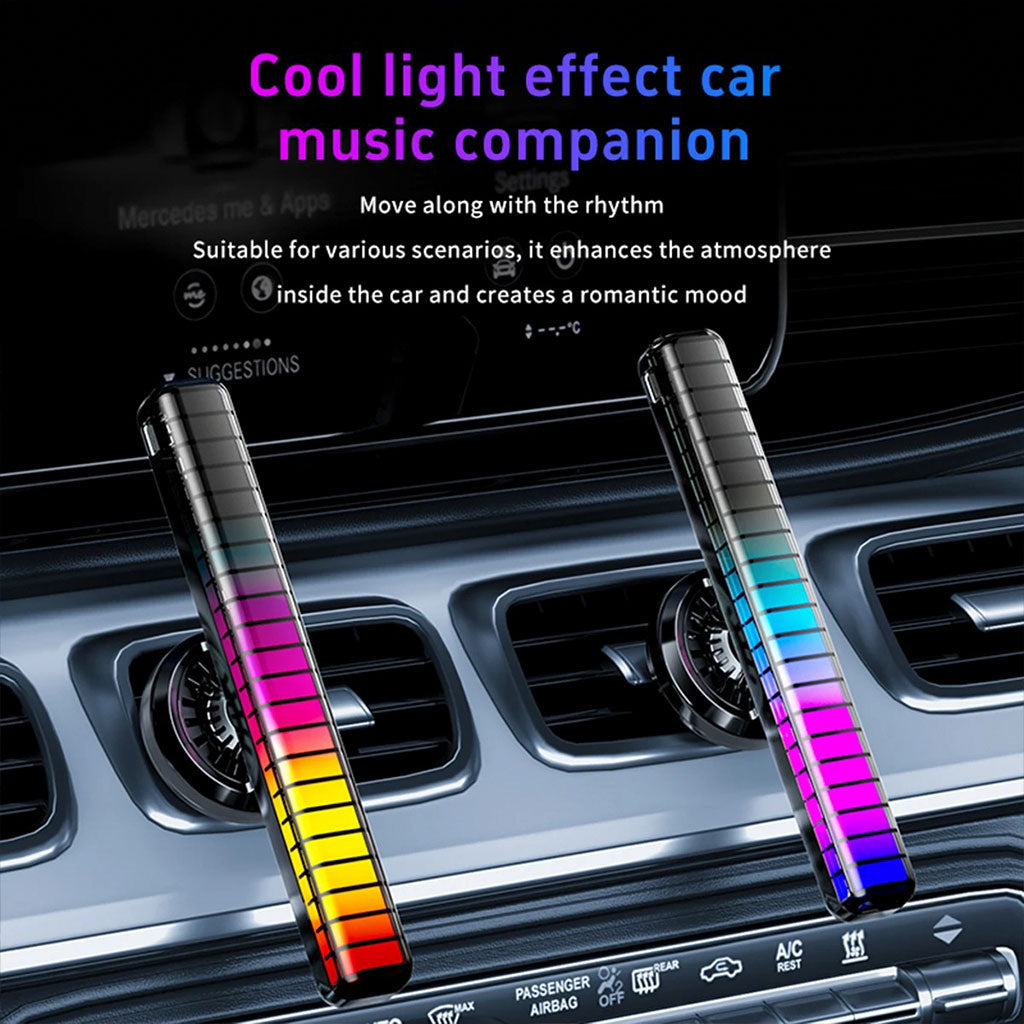 Lampe d’ambiance musicale pour voiture avec humidificateur RGB 1Pcs – مصباح موسيقي للسيارة مع معطر جو