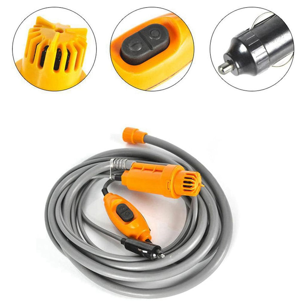 Douche Extérieure Portable Pour Camping et Voiture DC 12 V