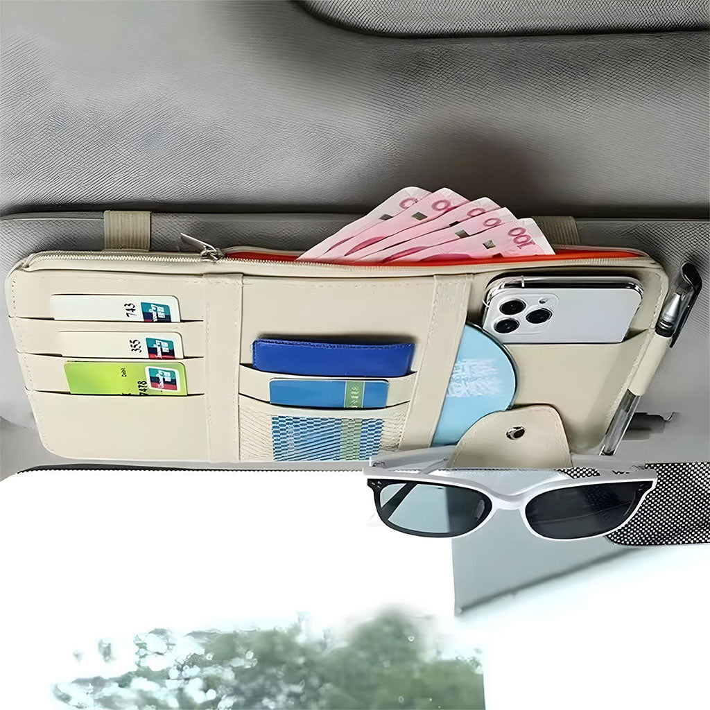 Organiseur de pare-soleil universelle de voiture multifonctionnel – منظم أغراض في السيارة