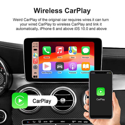 Box CarPlay Sans Fil Android 13 pour Voiture Stockage 32GB + 2GB RAM – جهاز ميديا بنظام أندرويد 13