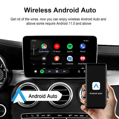 Box CarPlay Sans Fil Android 13 pour Voiture Stockage 32GB + 2GB RAM – جهاز ميديا بنظام أندرويد 13