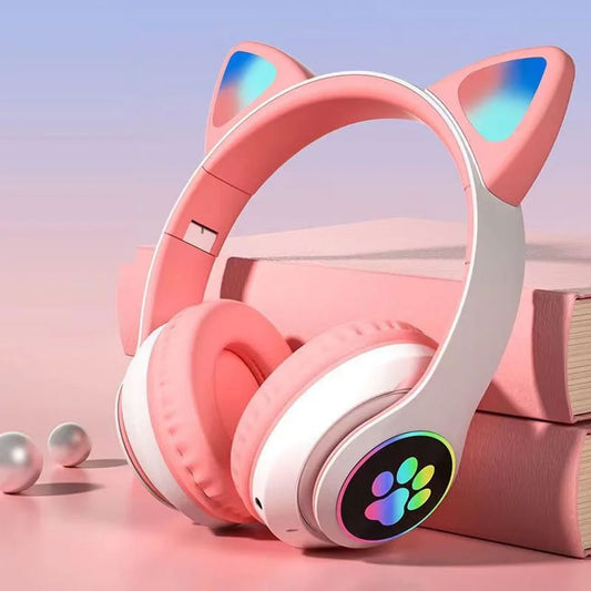 Casque Bluetooth Sans Fil Oreilles de Chat XY-231 - تنزوت