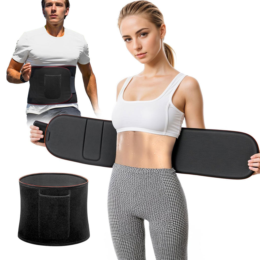Ceinture de sudation pour Homme et Femme avec Poche Extérieure – حزام تنحيف تنزوت