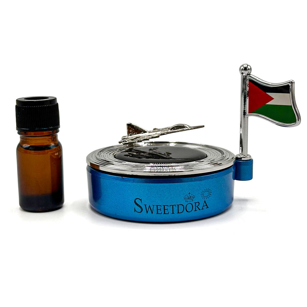 Diffuseur d’aromathérapie solaire rotatif avec drapeau