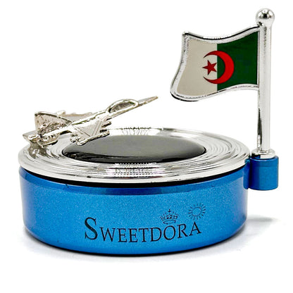 Diffuseur d’aromathérapie solaire rotatif avec drapeau