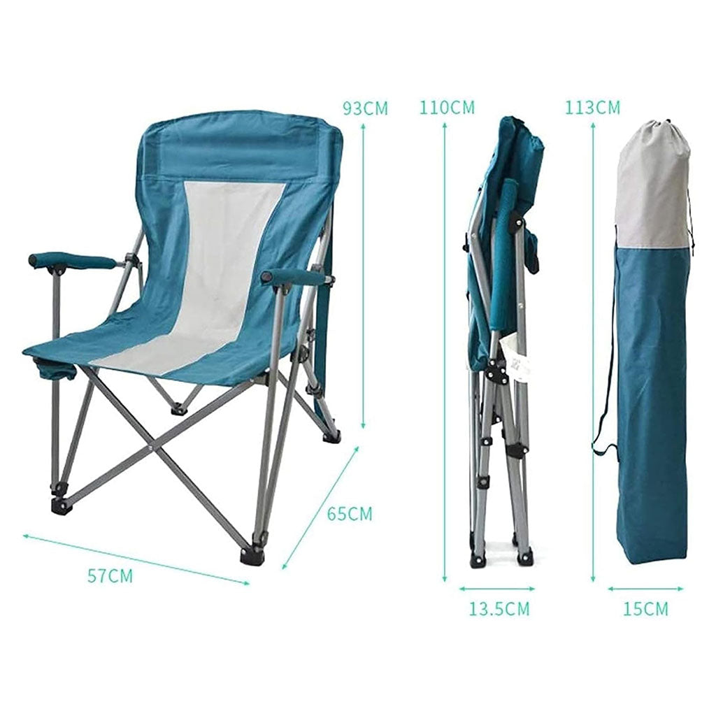 Chaise de camping pliable légère et durable de qualité supérieure avec porte-gobelet – كرسي تخييم جودة عالية