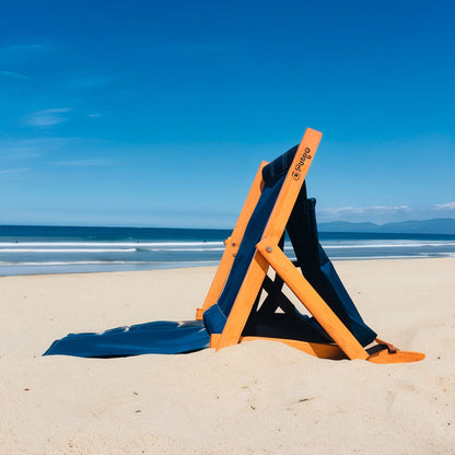 Chaise de Plage Réglable en 3 Positions Avec Poche Arrière