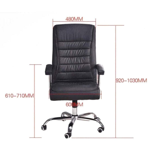 Chaise de Bureau Présidentiel LUXE avec base pivotante et ressorts ensachés – كرسي مكتب مريح وجودة عالية