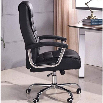 Chaise de Bureau Présidentiel LUXE avec base pivotante et ressorts ensachés – كرسي مكتب مريح وجودة عالية